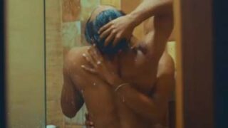 Gay romantic movie of sexy naked men showering