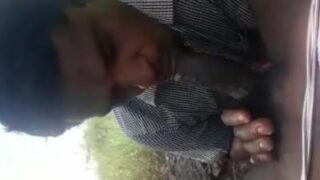 Outdoor cock suck by a horny and hot daddy