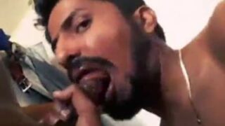 Gay cum eating video of a slutty sucker
