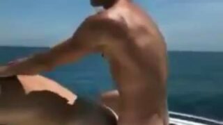 Outdoor gay fuck video of sexy hunks in yacht